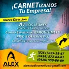 La imagen 2 de la Empresa ALEX STUDIO CREATIVO - CARNETS EN PVC BARQUISIMETO Tarjetas Plastico en Barquisimeto K