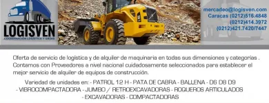 La imagen 2 de la Empresa LOGISVEN - COORDINACIÓN LOGÍSTICA Y GRÚAS Transporte de Carga en Caracas M