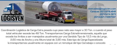 La imagen 3 de la Empresa LOGISVEN - COORDINACIÓN LOGÍSTICA Y GRÚAS Transporte de Carga en Caracas M
