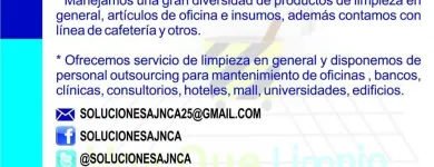 La imagen 15 de la Empresa SOLUCIONES AJN CA Suministros de Articulos de Limpieza en Miranda Z