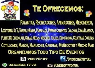 La imagen 1 de la Empresa AGENCIA DE FESTEJOS PAYASITAS DIVERSION Y AVENTURA
