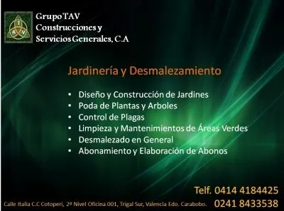 La imagen 1 de la Empresa GRUPO TAV CONSTRUCCIONES Y SERVICIOS GENERALES CA